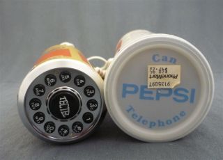 Vintage RARE 1990 ' s Pepsi Cola Can Shaped Corded Pushbutton Telephone 4
