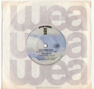 The Eagles - The Long Run Very Rare 1979 Aussie Single Release Ex