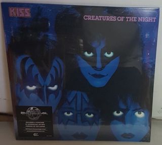 Kiss Creatures Of The Night German Logo 2014 Reissue Lp Vinyl Record