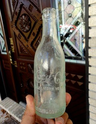 Atlanta,  Georgia Coca Cola Coke Straight Side Script Soda Bottle Early 1900’s