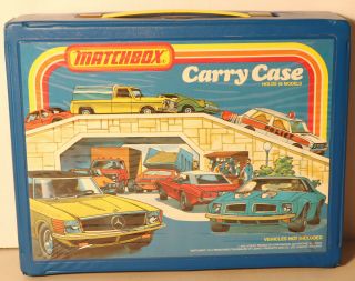 Dte 1978 Lesney Matchbox Superfast 48 Model Collectors Carry Case 4 Blue Trays
