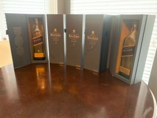 6 Johnnie Walker Blue Label (empty Bottles And Boxes) 750 Ml