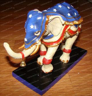 Elephant Parade,  Liberty Bell - Ephat (tusk By Westland,  13079) Limited 1e/0476