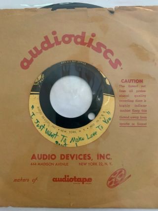 Rare Soul Acetate Of Cold Blood - I Just Want To Make Love To You 1,  2 Audiodisc