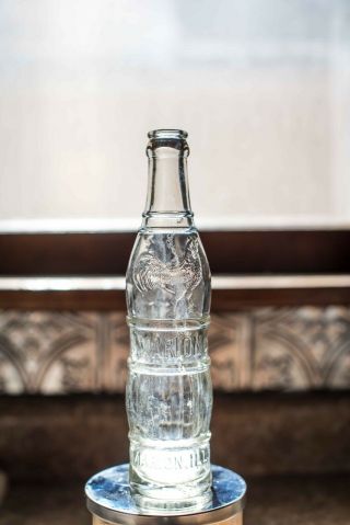 Art Deco Crown Top Soda Bottle Marion Il Illinois Ills