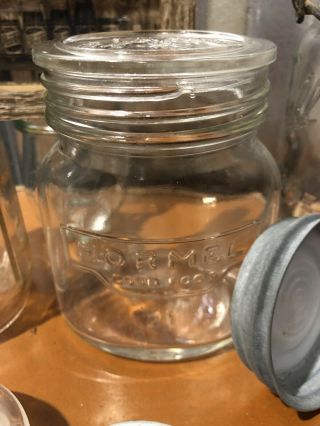 Vintage Antique Glass Jars Lids Baby Bittle Presto Ball Perfect Hormel Pepsi 4