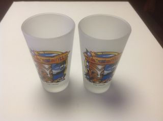 Kahunaville Treasure Island Las Vegas Frosted Beer Mugs Set Of Two