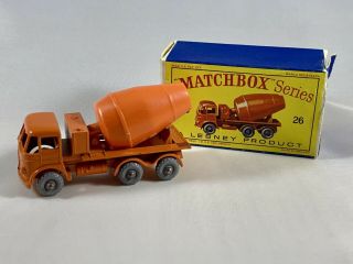 Matchbox Lesney 26 Cement Lorry With Box