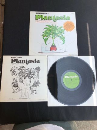 RARE PSYCH MOOG SYNTH LP - PLANTASIA BY MORT GARSON - ORIG 1976 - MOTHER EARTH VG, 2