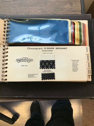 1956 Studebaker dealership showroom color/trim album. 5