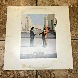 Pink Floyd Wish You Were Here Vinyl Record Lp 1975 With Post Card
