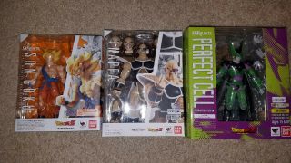 S.  H.  Figuarts Dragonball Z Goku,  Nappa,  And Cell