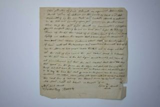 Colonial Early Statehood 1700 ' s letters Documents Morrill Surname Vermont MA 2