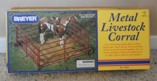 Mib Breyer Horse No.  2035 Traditional Size Metal Livestock Corral,  Retired