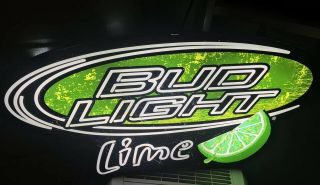 Bud Light Lime Opti Neon Sign,  Hanging Or Wall Mount Advertising,  049398,