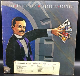 Blue Oyster Cult: Agents of Fortune LP Vinyl Record RARE White Label PROMO 4