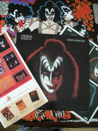 Kiss Gene Simmons Solo Lp Casablanca Nblp 7120 W/poster & Order Form