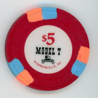 $5 Casino Chip Model T Casino Winnemucca Nv