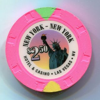 $2.  50 Casino Chip York York Casino Las Vegas Nv