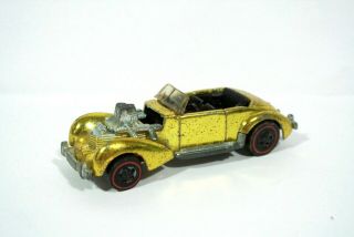 Rare Hot Wheels Red Line Classic Cord Gold Spectraflame 1970 Usa