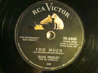78 : Rca Victor 20 6800 - Elvis Presley - Too Much / Playing For Keeps E