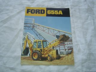 Ford 655a Tractor Backhoe Loader Brochure