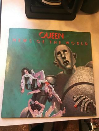 Vtg 1977 Queen Vinyl News Of The World Album Lp Very