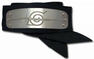 Naruto Leaf Crossed Out Hidden Village Ninja Head Protector Armor Band Plate