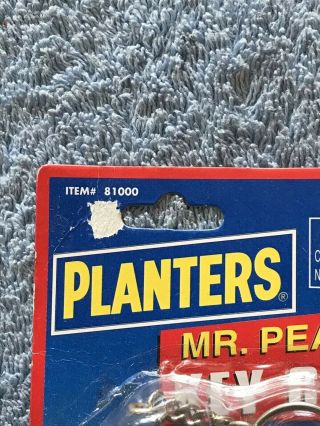 Vintage Planters Mr Peanut Americas 1 Nut Key Chain Ring MIP 3