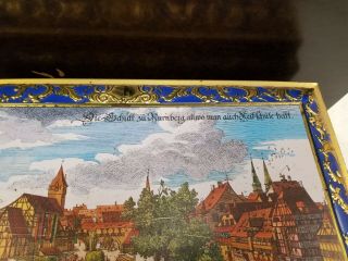 Vintage Large Collectible Tin Box E.  OTTO SCHMIDT COOKIES GERMANY 16  X12 ' 6