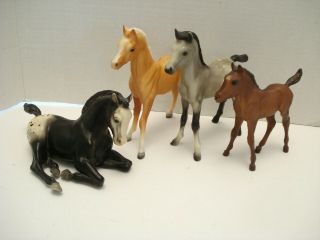 Vintage Breyer Horses Set Of 4 Foals 16,  220,  6,  165