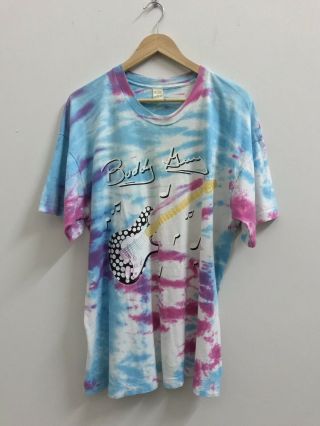 Vintage Buddy Guy Tie Dye T Shirt Tour 95 Slipping In Your Town Blues Concert Xl