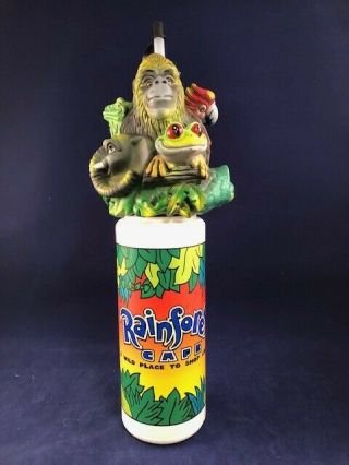 Rainforest Cafe Sipper Bottle With Full 3d Animal Scene (rare)