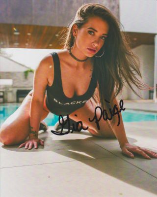 Gia Paige Porn Adult Video Star Signed 8x10 Photo