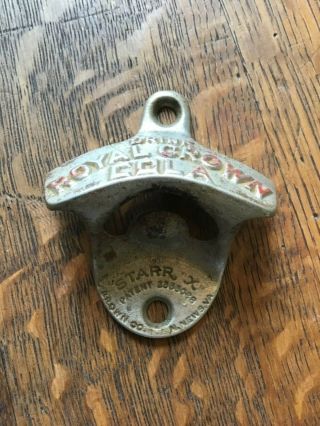 Vintage Drink Royal Crown Cola Starr X Wall Mount Bottle Opener Made in USA 4