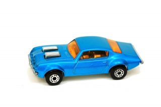 Vintage Lesney Matchbox Superfast No.  4 Pontiac Firebird Blue Minty