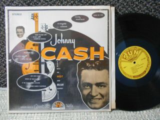 Johnny Cash M - / Ex In Shrink Lp With His Hot And Blue Guitar