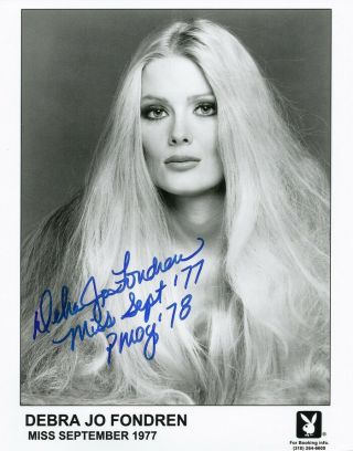 Debra Jo Fondren 1978 Playboy Playmate Of The Year Sexy Signed Photo (c)