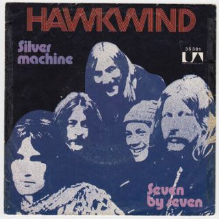 Hawkwind Silver Machine Rare Germany 45 German Motorhead Lemmy Prog Kraut Psych