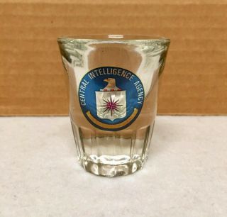 Cia Shot Glass Collectible Central Intelligence Agency Vintage 2 Ounce