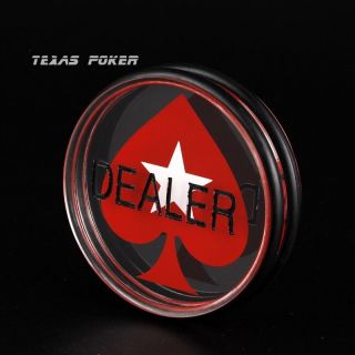 Double Sided Acrylic Ept Dealer Button Texas Hold 