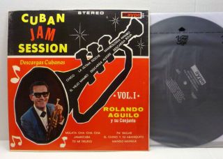 Rolando Aguilo Y Su Conjunto ‎ Cuban Jam Session Vol.  1 Vinyl Lp Descarga Latin