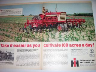 Vintage Farmall International Advertising - 560 Tractor & Cultivator