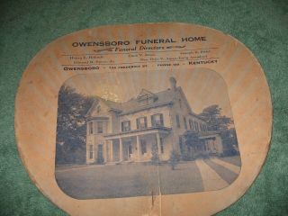 Owensboro,  Owensboro Funeral Home Hand Fan,  Owensboro,  Ky.  Phone 120.