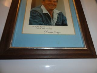 RONALD REAGAN AUTOGRAPH PHOTOGRAPH SIGNED LIVE HAND PEN AND INK BY HIM 6