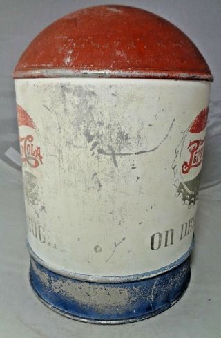 Antique Pepsi:Cola On Draught Selmix Soda Fountain Dispenser Advertising Topper 4