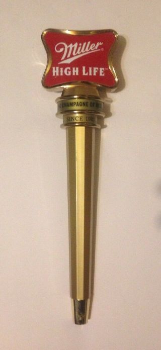 Miller High Life (the Champagne Of Beers Since 1903) Beer Tap Handle