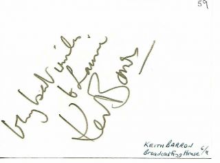 Dr Who (Channing) rare HUGH BURDEN d`85 KEITH BARRON (d`17) Duty Signed page 3