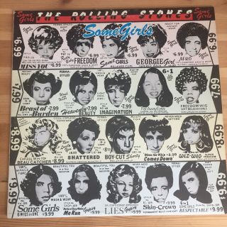 The Rolling Stones - Some Girls - 1978 1st Press Uk Cun Near Vinyl Ex Cover