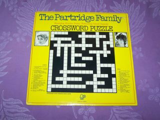 Rare - David Cassidy/the Partridge Family - Crossword Puzzle - Lp Record -